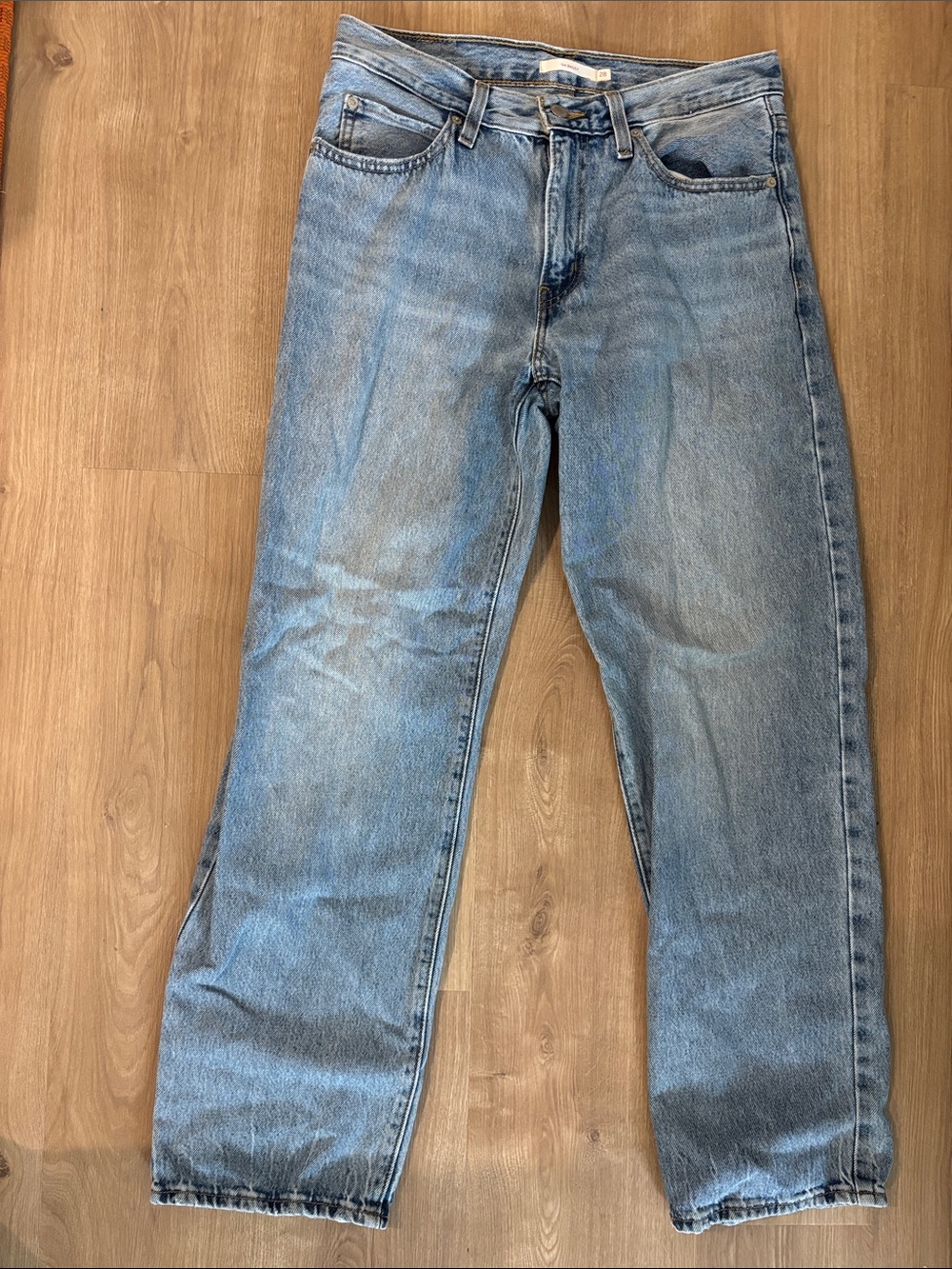 Levi's Women's Straight-Leg Jeans in Light Blue
